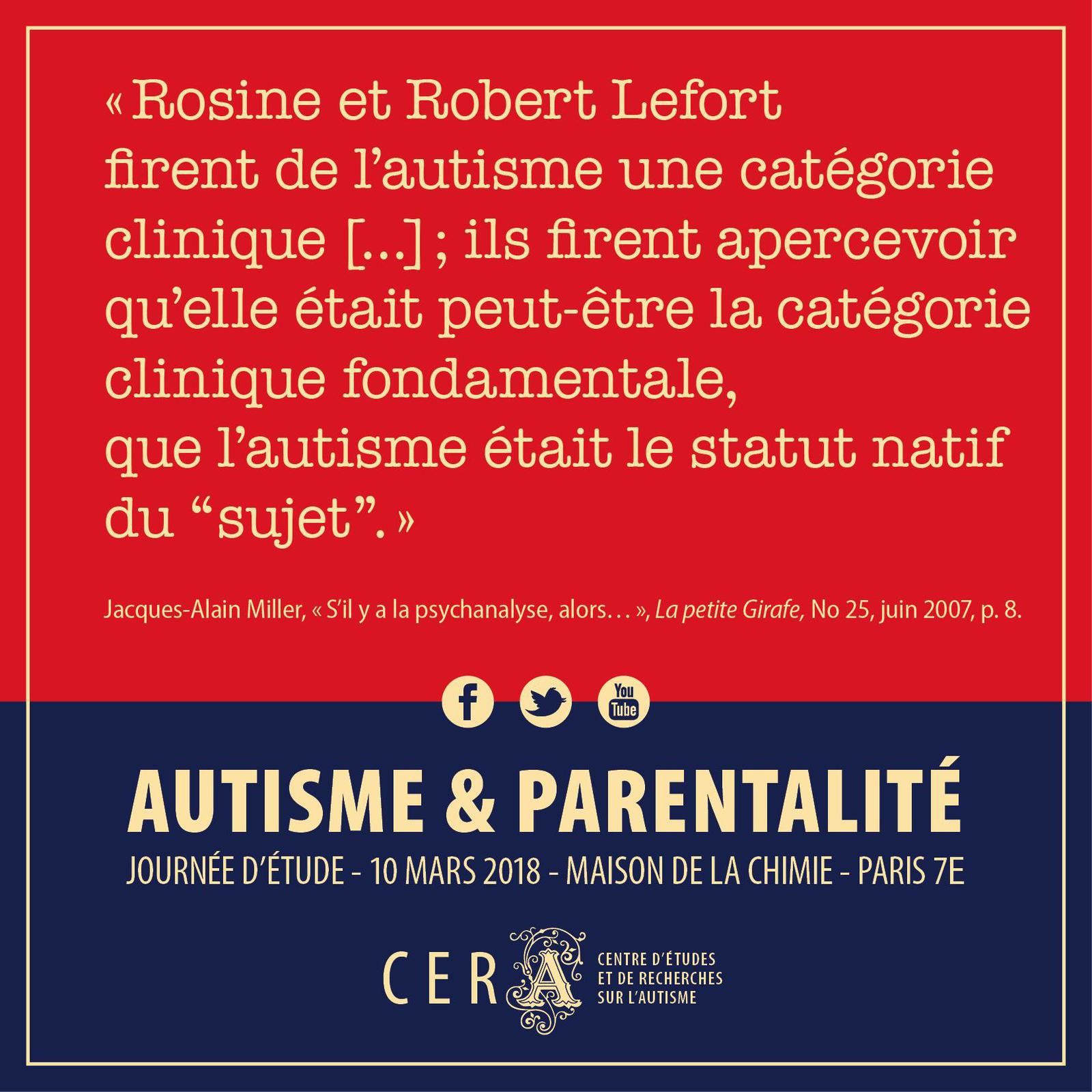 La cause de l’Autisme : Première Journée du CERA